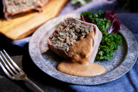 きのこたっぷりミートローフ