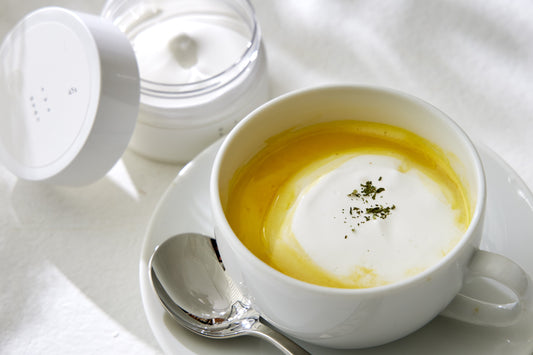 国内初!ホイップはちみつ『awaはちみつ』で食べる、秋のごちそうスープ